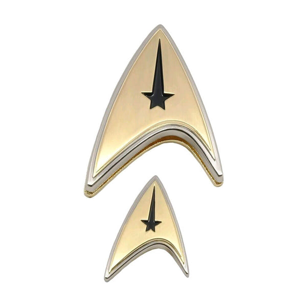 Star Trek Discovery Enterprise Command Badge & Pin Set