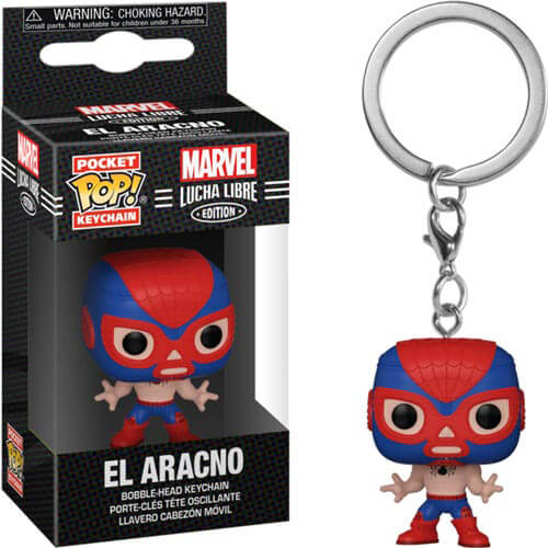 Luchadore Spider-Man Pocket Pop! Keychain