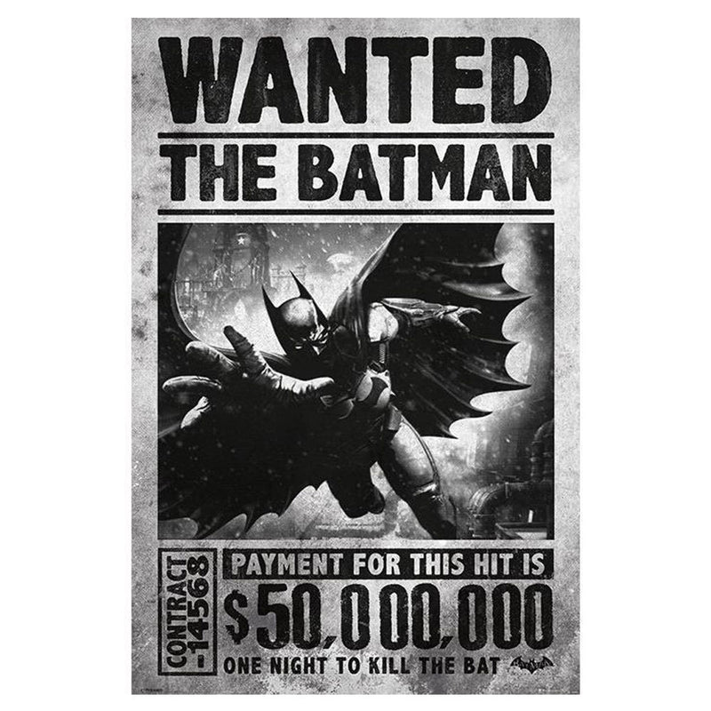 Batman Arkham Origins Wanted Poster