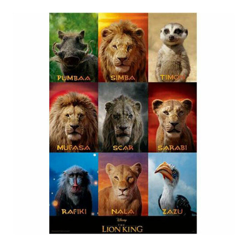 Affiche d'action en direct du Roi Lion