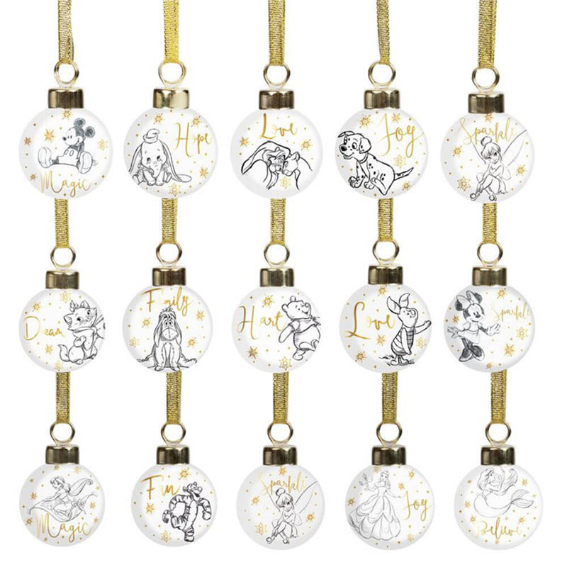 Disney Collectible Ceramic Mini Bauble (Set of 15)