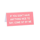 Dites quoi petit panneau de bureau