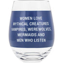 Say What Stemless Wine Glass