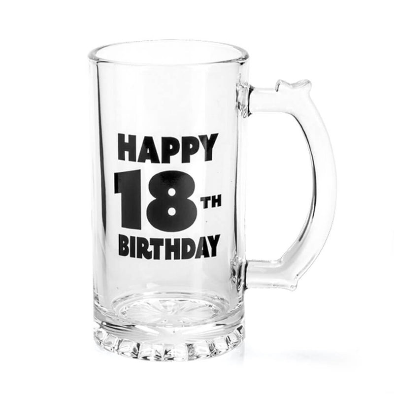 Chope de bière joyeux anniversaire