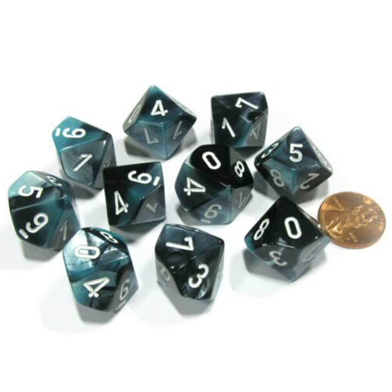 Chessex D10 Jeu de 10 matrices polyédriques Gemini