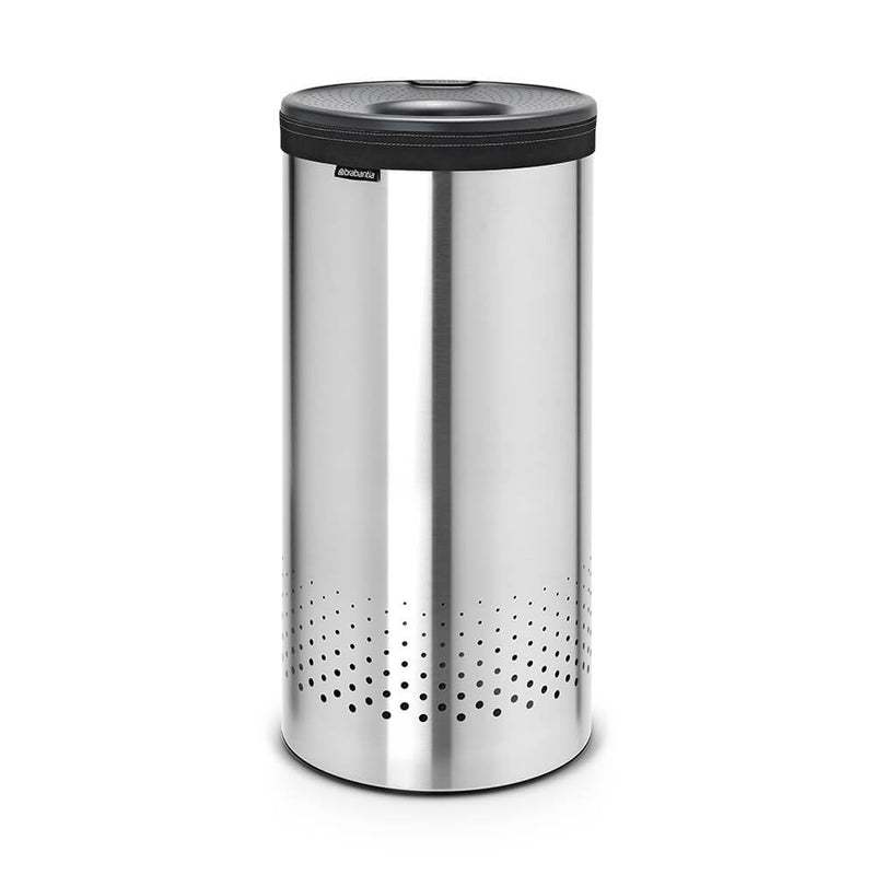 Brabantia Laundry Bin with Lid Metal Steel/Dark Grey5L