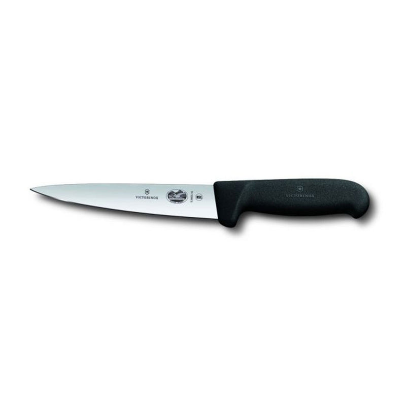 Victorinox Swiss Fibrox Pointed Slicing Knife (Black)