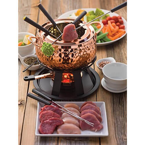 Swissmar Biel Copper Fondue (Set of 11)