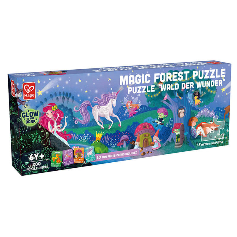 Puzzle de sol Hape 200 pièces. (1,5 m de longueur)