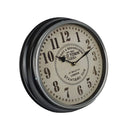 Old Town Classic Metal Wall Clock Black