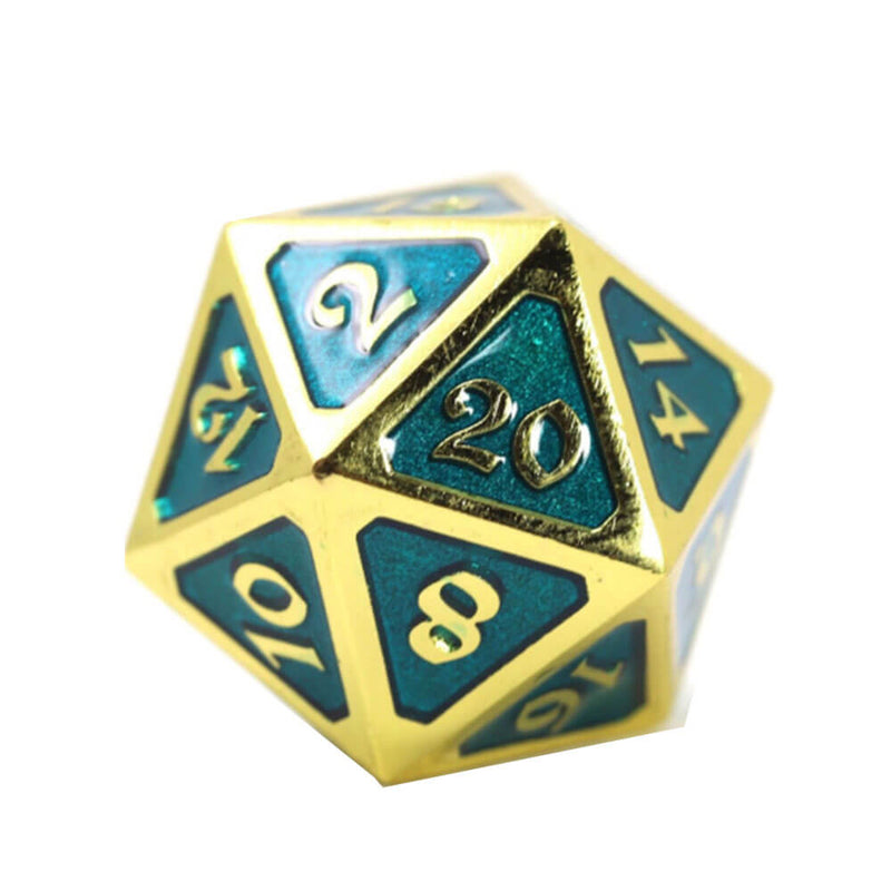 D20 Dice Metal Mythica (Simple)