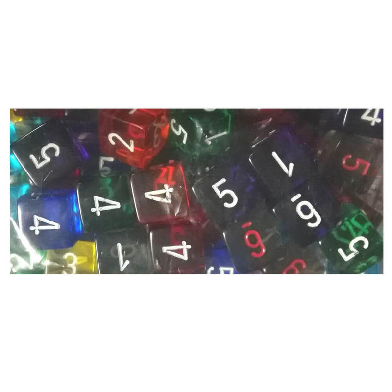 D6 dés assortis polyédriques en vrac (50 dés)