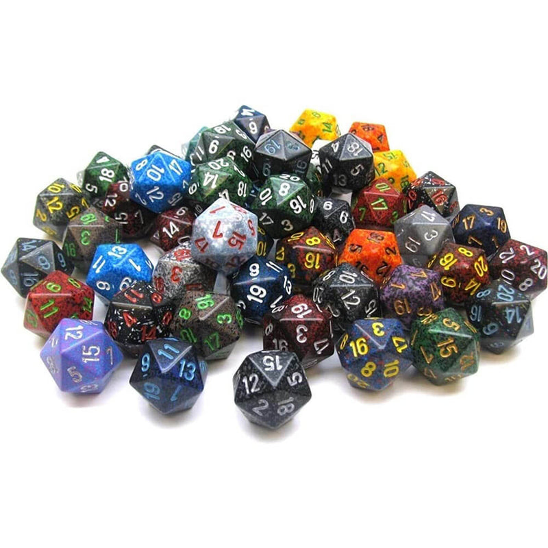 D20 dés assortis polyédriques en vrac (50 dés)