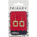 Friends Frame Gold Plated Dangle Earrings