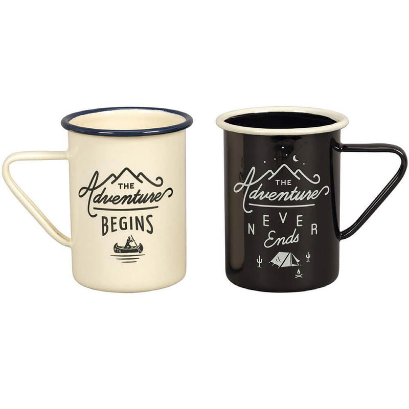 Gentlemen's Hardware Tall Enamel Mugs (Set of 2)