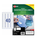 Avery Nopeel Lot de 10 étiquettes extra résistantes