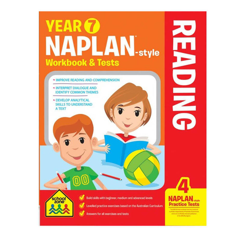 Schoolzone Naplan Year 7 Cahier d'exercices et tests