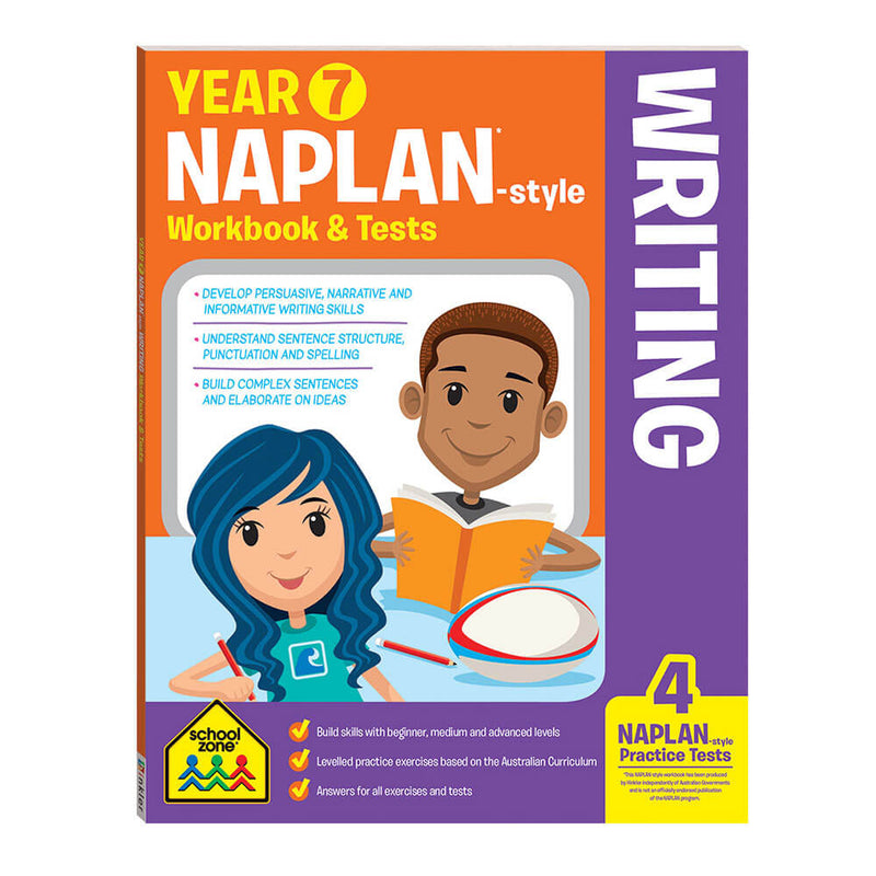 Schoolzone Naplan Year 7 Cahier d'exercices et tests