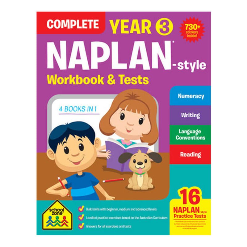 Schoolzone Naplan Year 3 Workbook and Tests