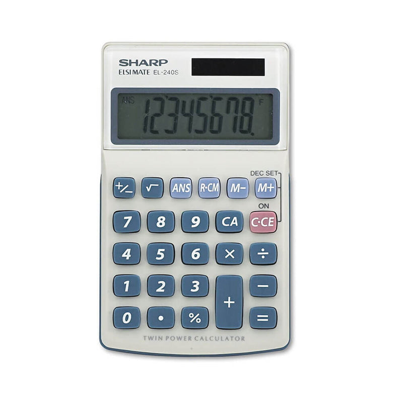 Calculatrice Sharp à double puissance à 8 chiffres