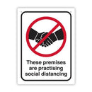 Panneau mural de distanciation sociale Durus 225x300mm