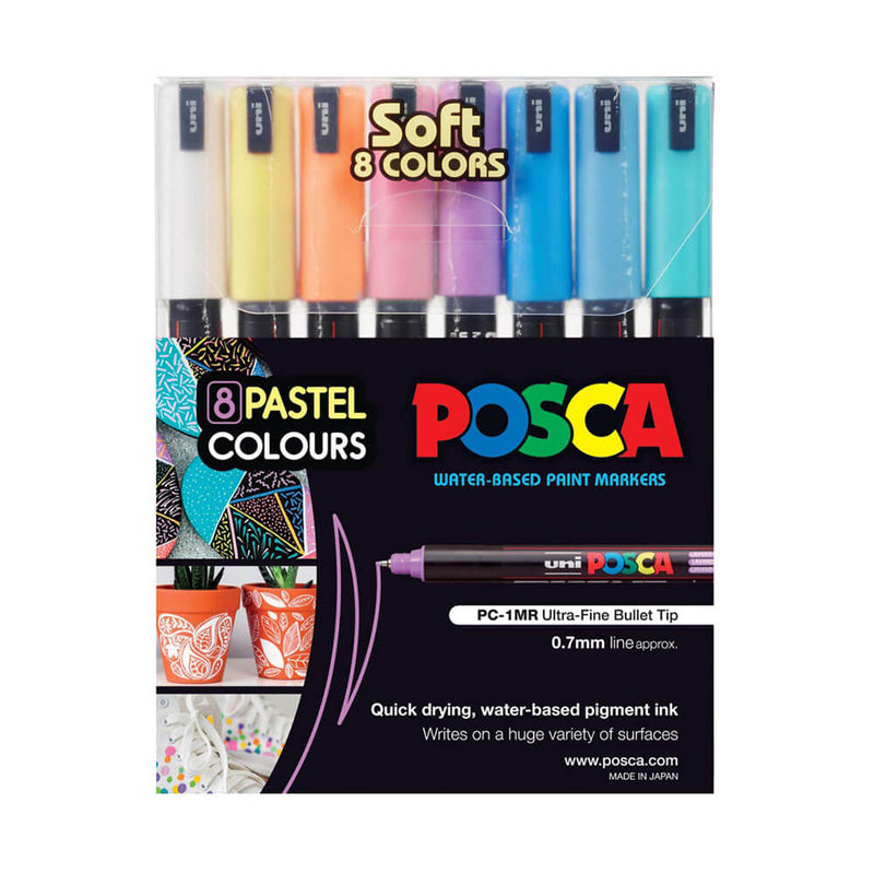 Marqueur de peinture à pointe extra fine Uni Posca (8pk)