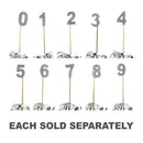 Alpen Glitter Long Stick Candle (Silver)