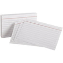 Quill Ruled System Cards 100pk (Blanc)