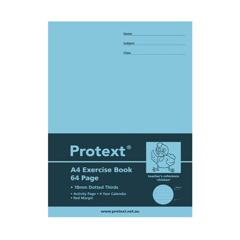 Protext Cahier d'exercices 64 pages avec pointillés (A4)