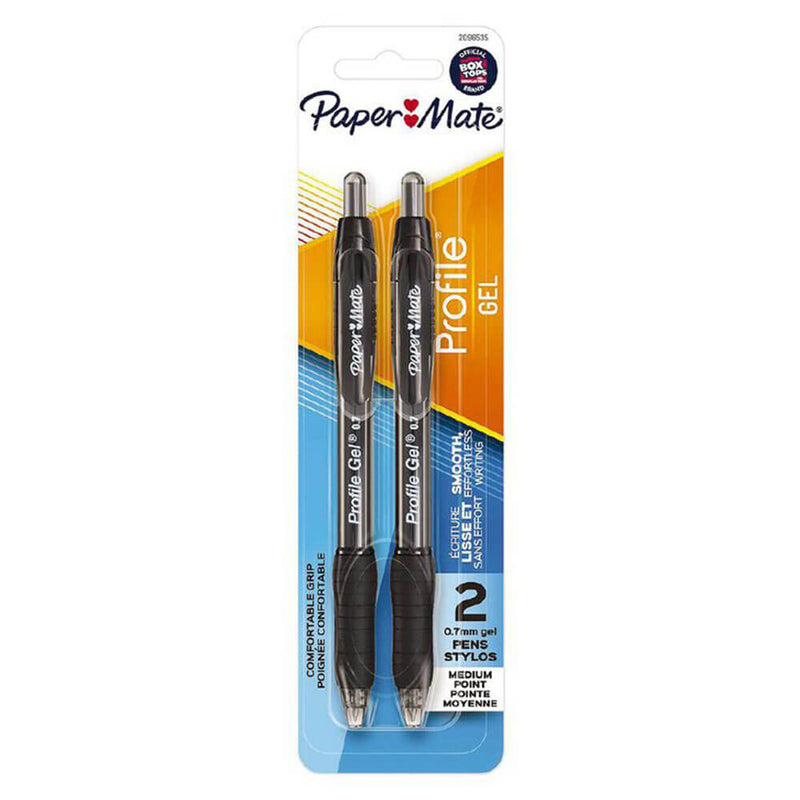 Paper Mate Profile Gel stylo rétractable 0,7 mm (2pk)