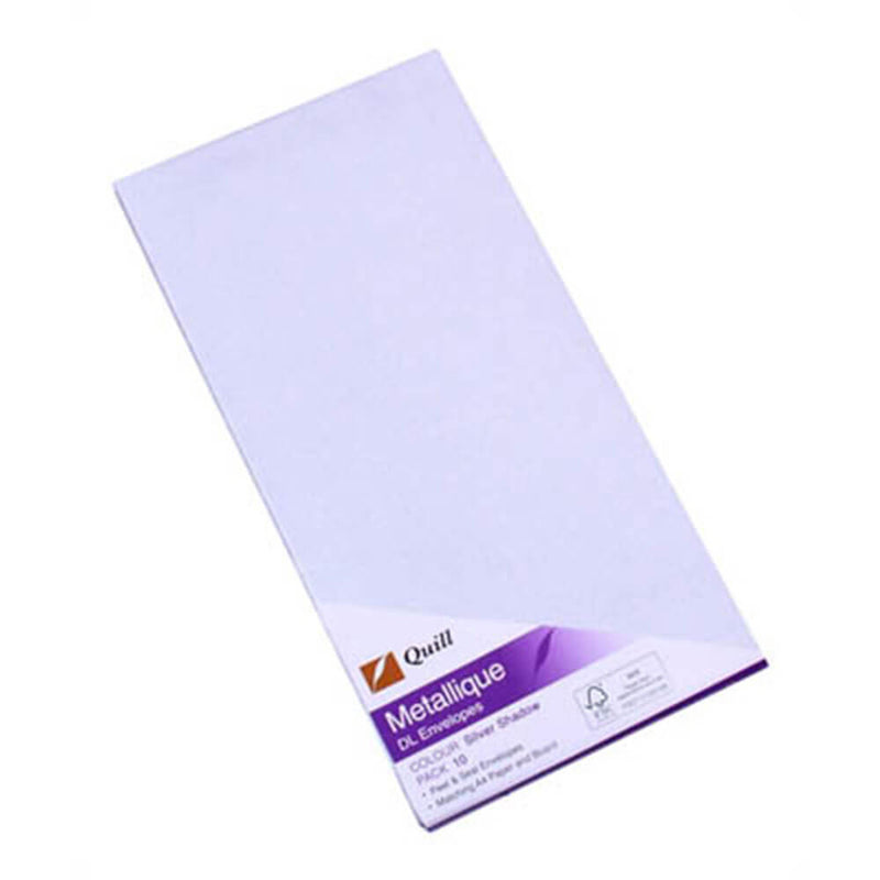 Enveloppes Quill Métalliques 10pk (DL)