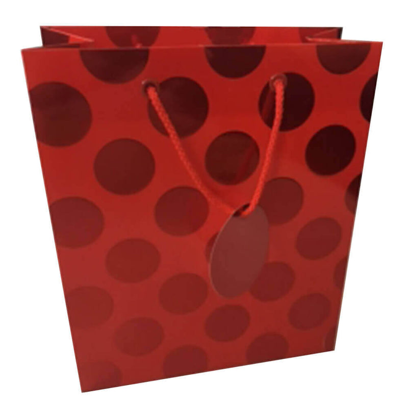 Sac cadeau Ozcorp Foil Dot (rouge)