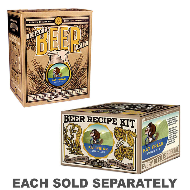 Craft a Brew Fat Friar Amber Ale Brewing Kit